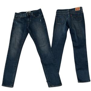 Levi's 711 Skinny Dark Blue 5-Pocket Women’s Jeans Size 29 Very Nice Condition